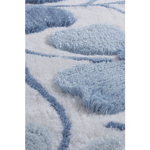 Colourful Cotton Kupaonski tepisi u setu (3 komada), Kırçiçeği - Blue slika 6