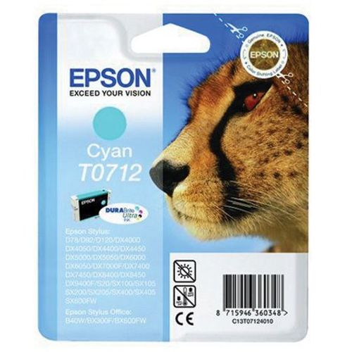 Tinta Epson T0712, cyan, 345 str. / 5,5 ml slika 2