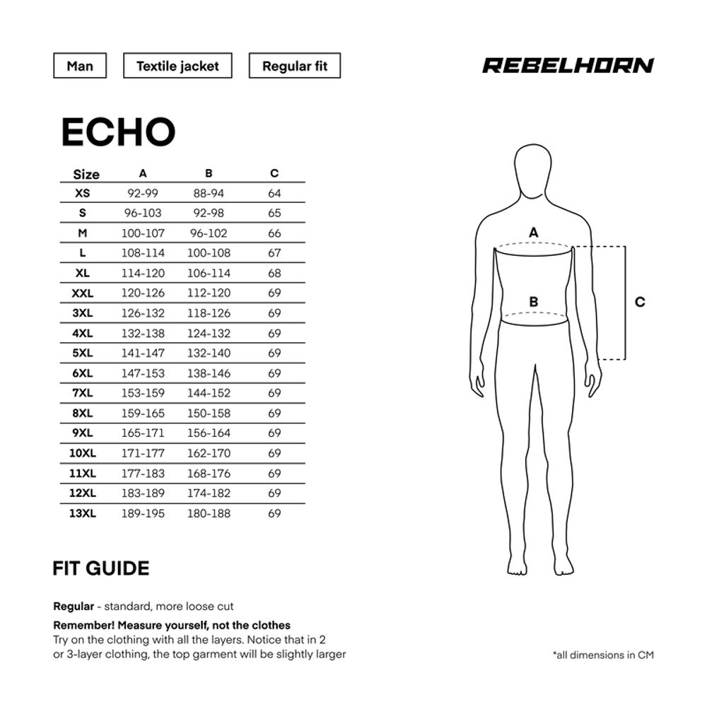 Rebelhorn Echo tekstilna jakna crna slika 2