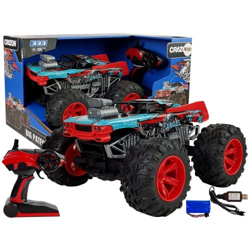 Buggy na daljinsko upravljanje  1:14 2.4G RC Big Wheels - crveni slika 1