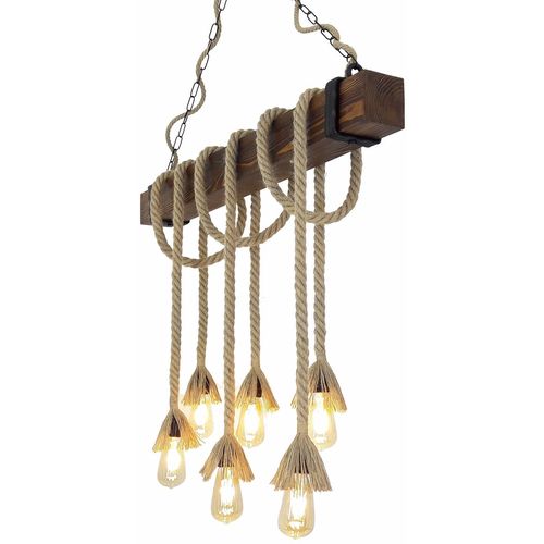 Kütük Halat 1 Walnut Chandelier slika 5