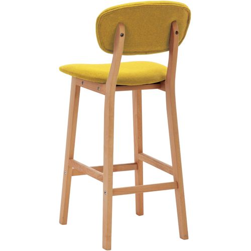 Barski stolci od tkanine 2 kom boja senfa slika 30