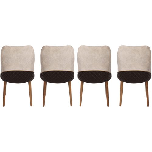 Nova 071 V4  Cream
Walnut Chair Set (4 Pieces) slika 4