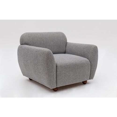 Atelier Del Sofa Fotelja EDDY siva, Eddy - Light Grey slika 6