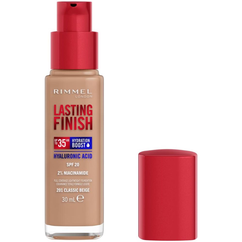 Rimmel Tečni puder Lasting Finish Liquid 201 Classic Beige 30ml slika 4