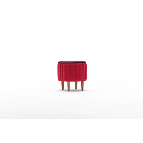 Atelier Del Sofa Tabure, Crvena, Lindy Puf - Red slika 4