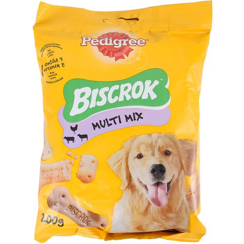 PEDIGREE  Poslastica za pse Biscrok Multi mix, s piletinom, govedinom i janjetinom, 200g slika 1