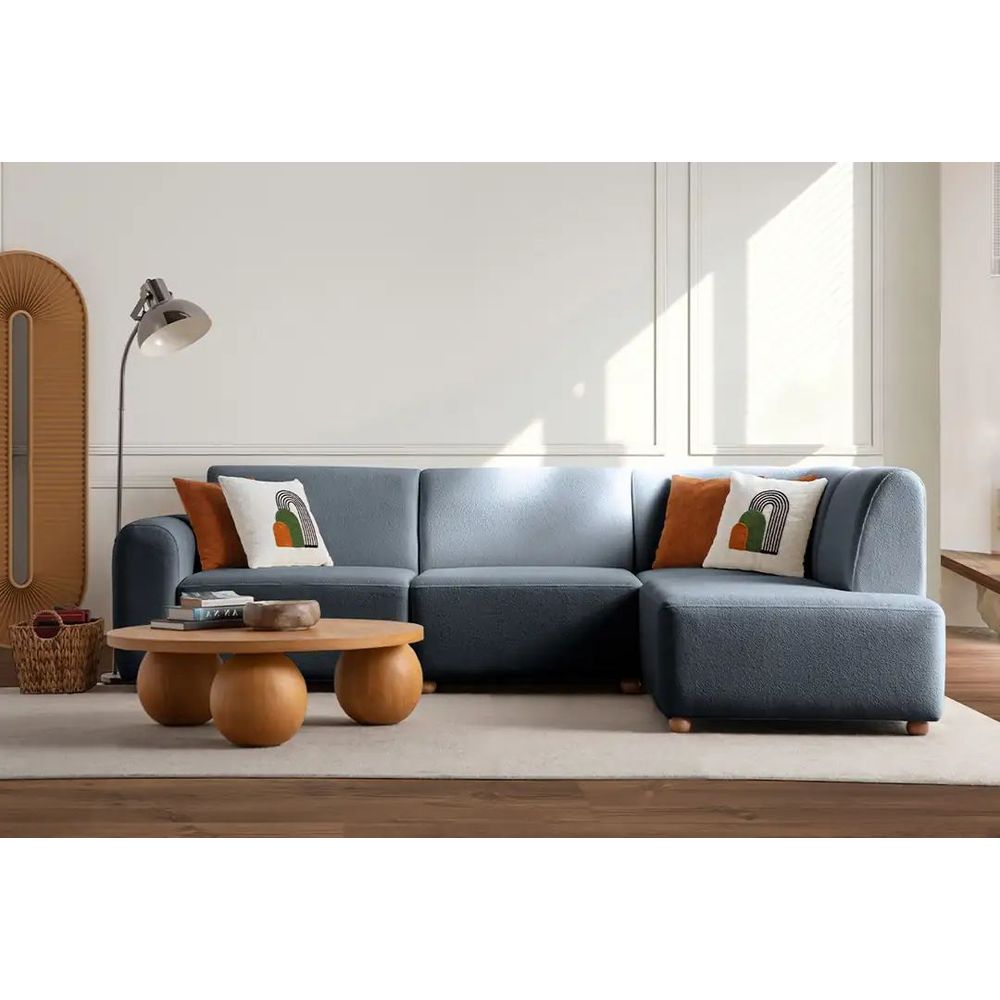 Ugaona Sofa S-Loft Right - Plava slika 3