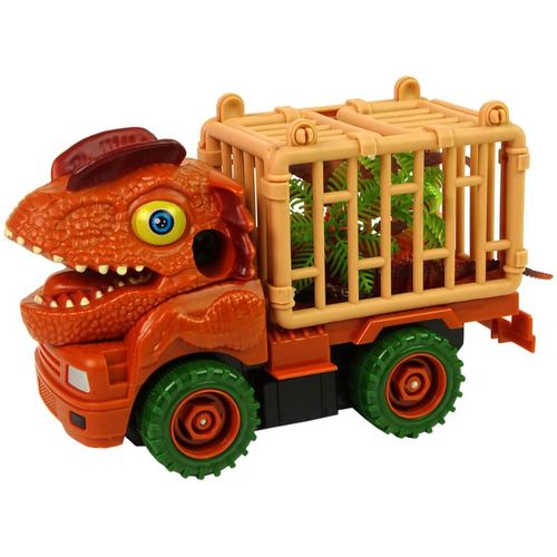 Dinosaur kamion transporter narančasti s dodacima slika 2