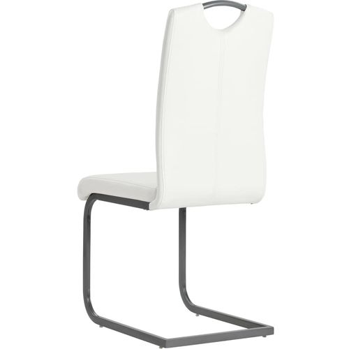 Konzolne blagovaonske stolice od umjetne kože 6 kom bijele slika 24