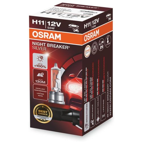 Sijalica H11 +100% OSRAM Night Breaker Silver slika 1