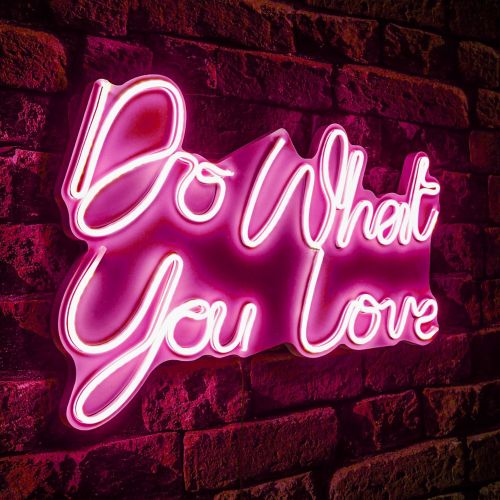 Wallity Dekorativna plastična led rasvjeta Do What You Love - ružičasta slika 1