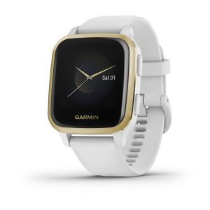GARMIN Venu® SQ SmartWatch - White/Light Gold