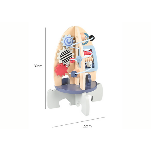 Drvena svemirska edukativna raketa - Gear slika 5