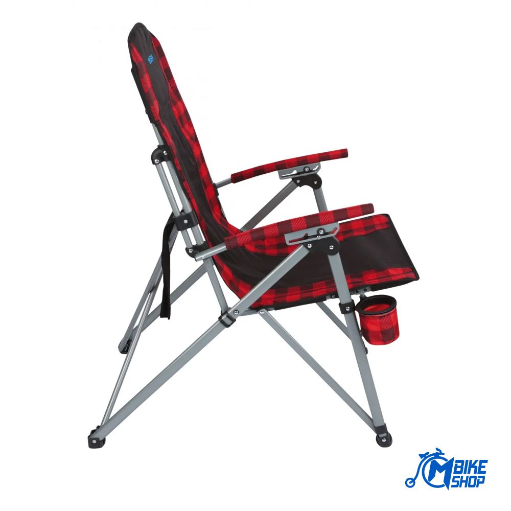HUSKY Sklopiva stolica Mossy Black/Red slika 3