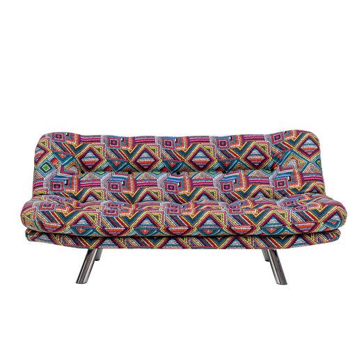 Atelier Del Sofa Misa Small Sofabed - Patchwork Multicolor 3-Seat Sofa-Bed slika 3