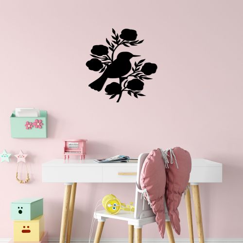 Wallity Metalna zidna dekoracija, Rose And Bird - 440 slika 2