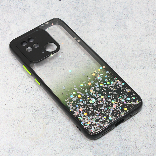 Maska Frame Glitter za Xiaomi Redmi 10C crna slika 1