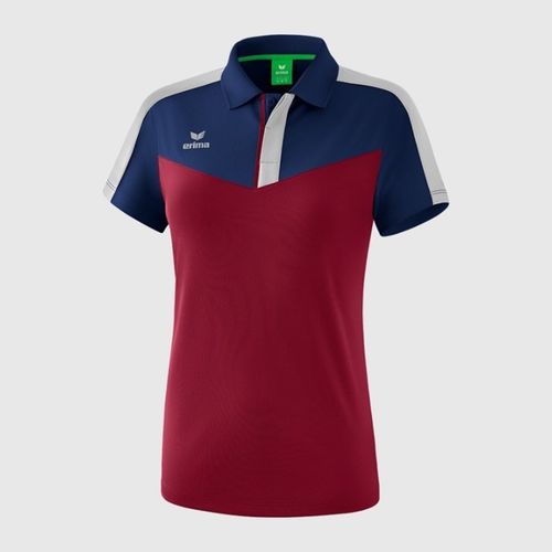 Ženska Majica Erima Squad Polo - New Navy/Bordeaux/Silver Grey slika 1