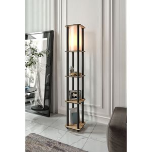 Podna Lampa Estantes Square - boje: hrast