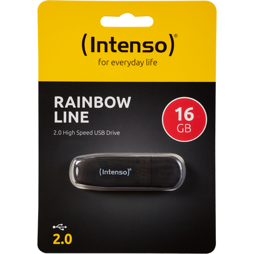 (Intenso) USB Flash drive 16GB Hi-Speed USB 2.0, Rainbow Line, CRNI - USB2.0-16GB/Rainbow slika 1