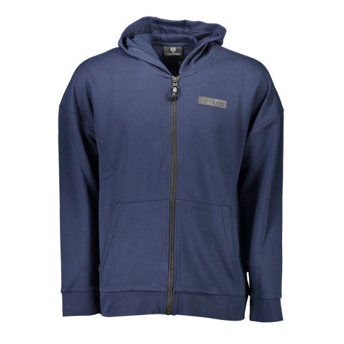 PLEIN SPORT MEN'S BLUE SWEATSHIRT WITH ZIP slika 1