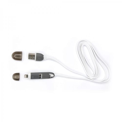 KABEL SBOX USB->MICRO USB + IPH.5 M/M 1M WHITE slika 1