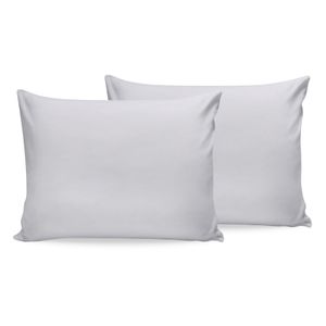 L'essential Maison White White Pillowcase Set (2 Pieces)