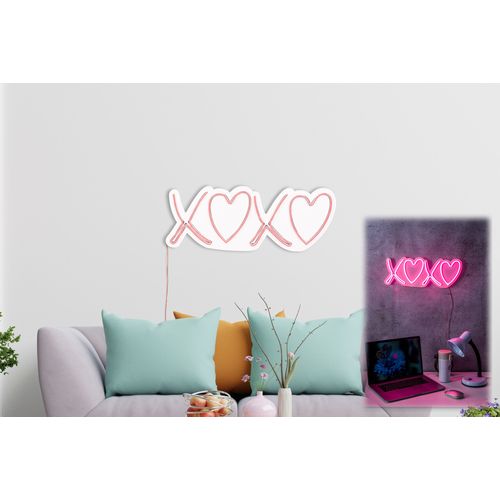 Wallity Ukrasna plastična LED rasvjeta, Tic Tac Toe XoXo - Pink slika 3