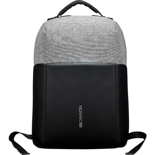 CANYON BP-G9 Anti-theft backpack for 15.6'' laptop, material 900D glued polyester and 600D polyester, black/dark gray, USB cable length0.6M, 400x210x480mm, 1kg,capacity 20L slika 1