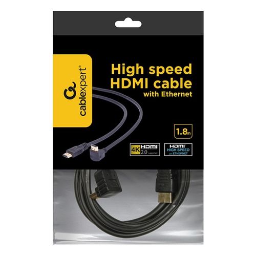 CC-HDMI490-6 Gembird HDMI kabl 4K UHD, Ethernet, konektor pod uglom 90 stepeni 1,8m A slika 3