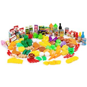 Veliki set plastičnih prehrambenih proizvoda 120 komada