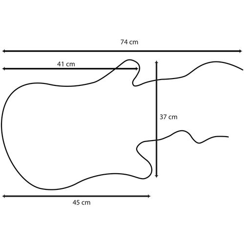 Guitar - Medium - Green Green Decorative Wall Led Lighting slika 7