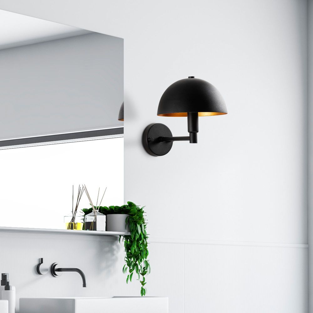 Zidna Lampa Togg - 14837, boje: Crna slika 1