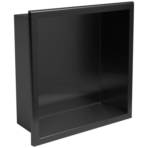 bathroom shelf 30x30 matte black slika 5