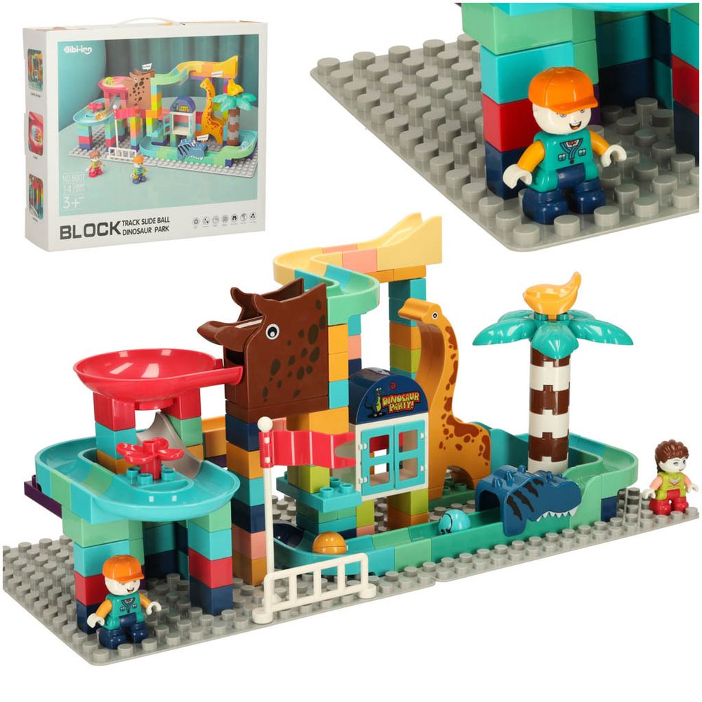 Creative Blocks Dinosaur Park staza s loptom 147 dijelova slika 1
