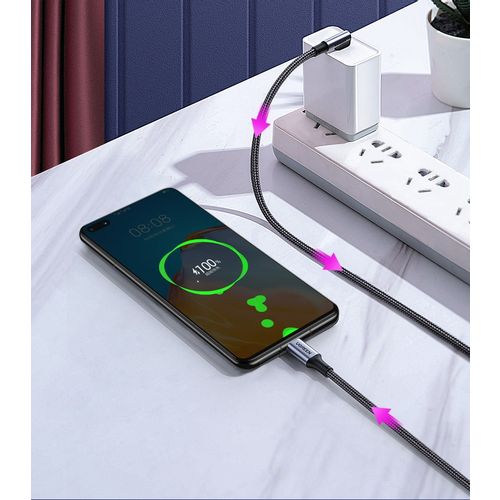 UGREEN US334 Kutni kabel USB-C na USB-C 5A PD 100W 2m (crni) slika 3