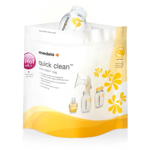 Medela - Medela - -  Quick Clean Microwave Bags - Kese za sterilizaciju u mikrotalasnoj (5 kom) slika 1