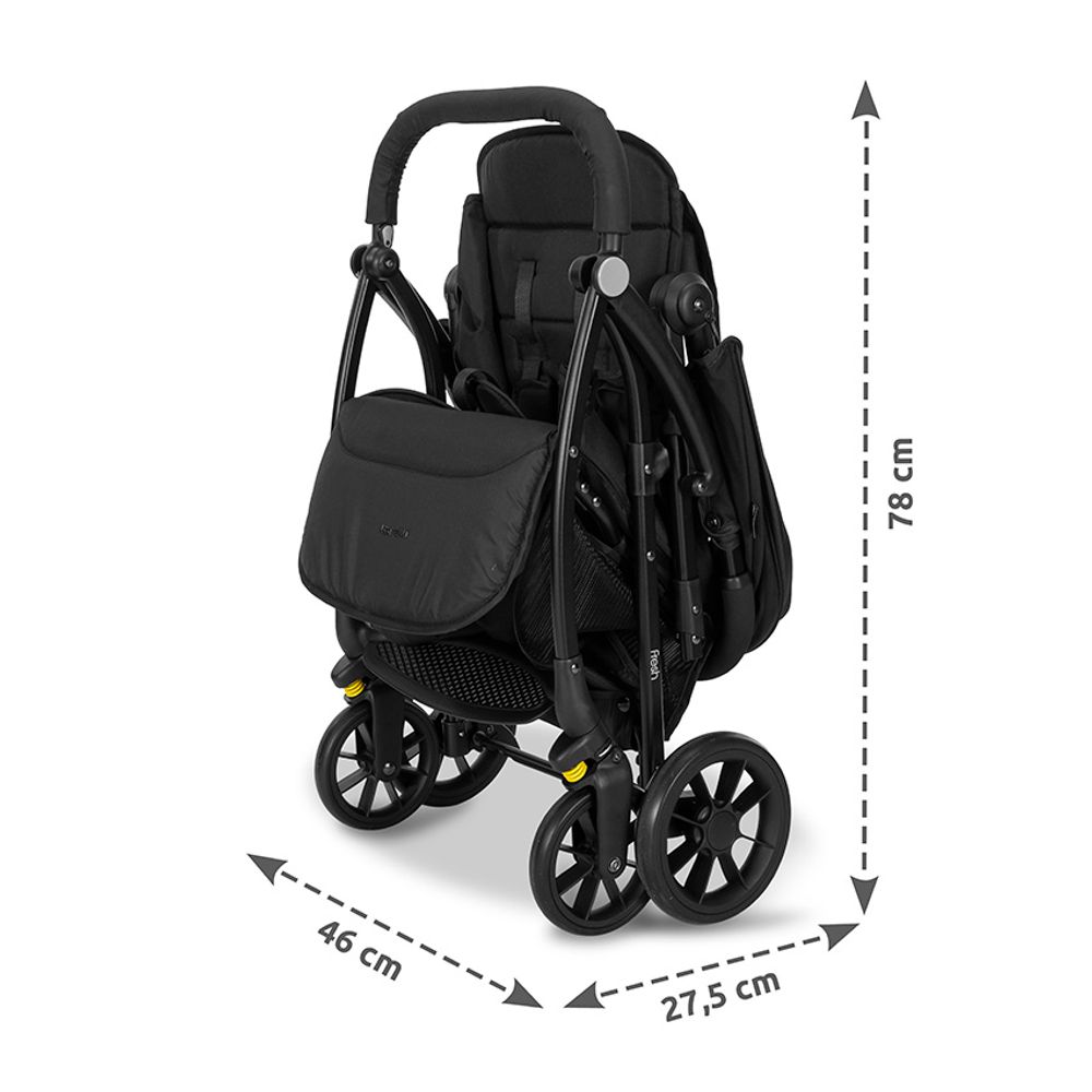 Lorelli Kolica za bebe Fresh, Black Pearl slika 4