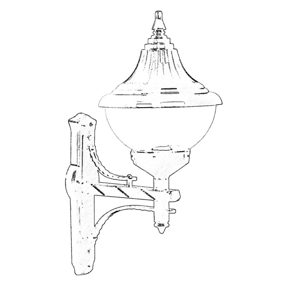 BAP-68207-BSY-M1 Crna Spoljna Zidna Lampa slika 2