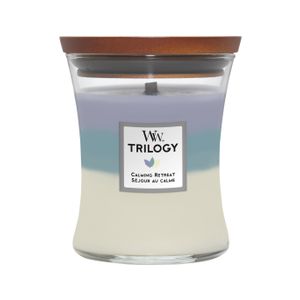 WoodWick Sveća  Trilogy Medium Calming Retreat 92965E