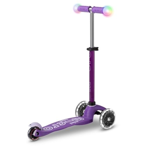 Micro Romobil Mini Deluxe Magic LED, Purple  slika 4