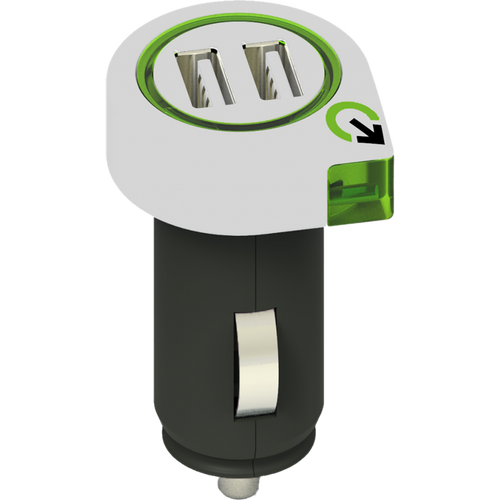 q2power Auto punjač, Dual USB, 2.1A - DUAL USB CAR CHARGER slika 1