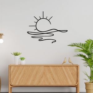 Decorative metal wall accessory Alborada, colour: black