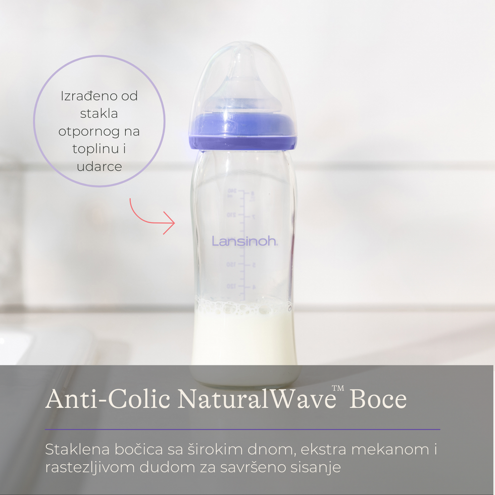 Lansinoh Staklena flašica za bebe 240ml 3117 slika 3
