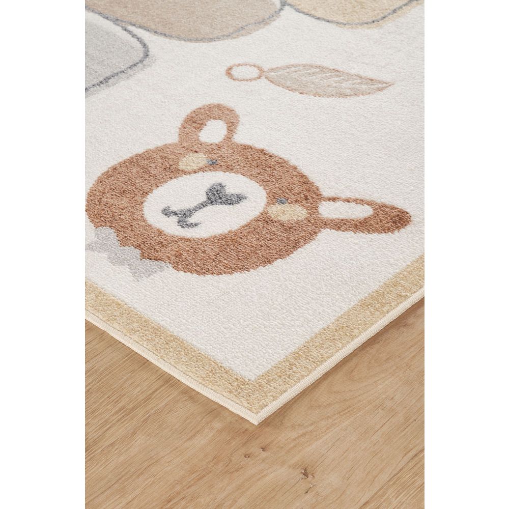 Bohem Kids Seksek - Tepih za djecu u krem i sivoj boji (80 x 150 cm) slika 3