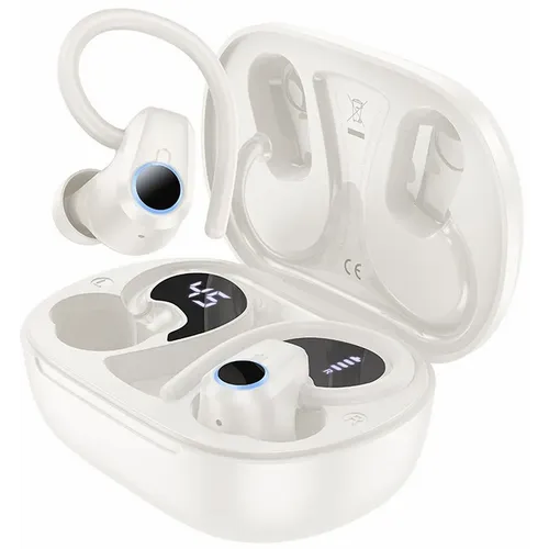 HOCO bežične/bluetooth stereo slušalice TWS Pure joy in-ear EQ8 bijele slika 1