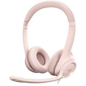 Slušalice Logitech H390, žičane, USB, roze