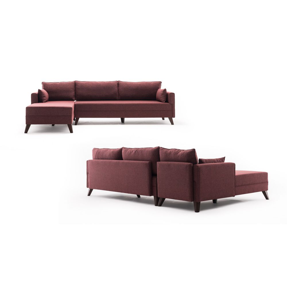 Bella Ugaona Sofa Lijeva 1 - Grimizno Crvena slika 6