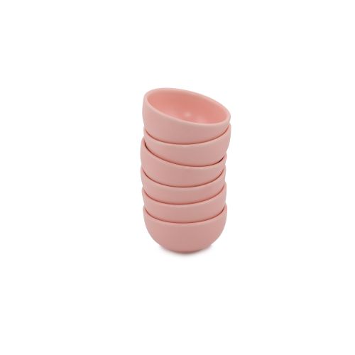 Hermia Concept Set posudica za umake, Bulut Mat Light Pink Snack - Sauce 8 Cm 6 Pieces slika 4